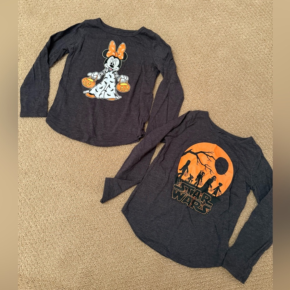 Girls Halloween shirts. Size 5